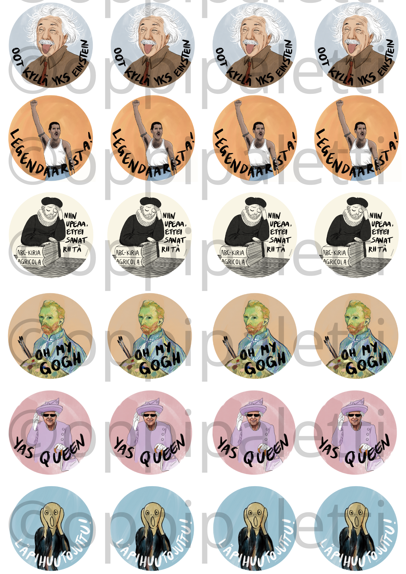 Tarra-arkki A4 (DIGITUOTE)